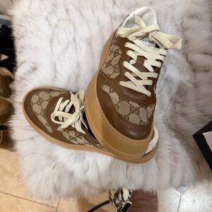 Gucci Brown and Cream Women's Sneakers